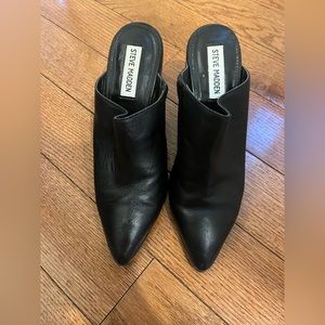 Steve Madden Savina Mule Black Leather
